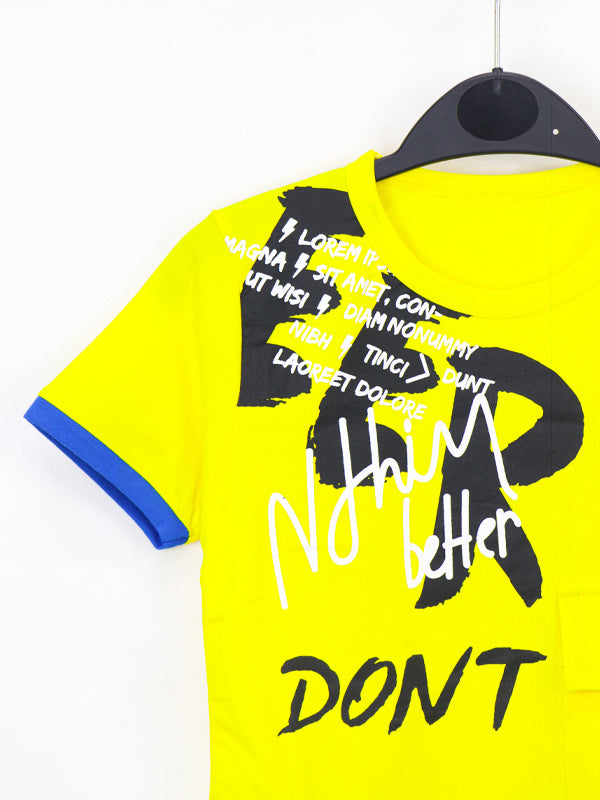 ATT Boys T-Shirt 5 Yrs - 10 Yrs NB Yellow