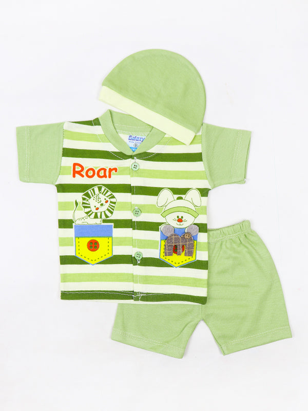 HG Newborn Baba Suit 0Mth - 3Mth Roar Green