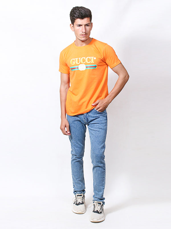 MM Men's Printed T-Shirt GUC Orange