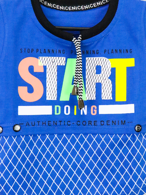 ATT Boys T-Shirt 1.5 Yrs - 3.5 Yrs Start Blue