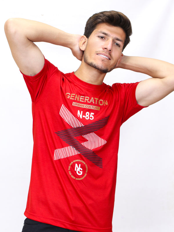 M Men's T-Shirt N-85 Red