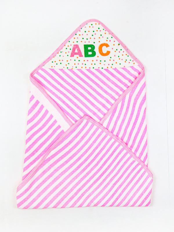 D-10 Newborn Hooded Towel ABC Multicolor