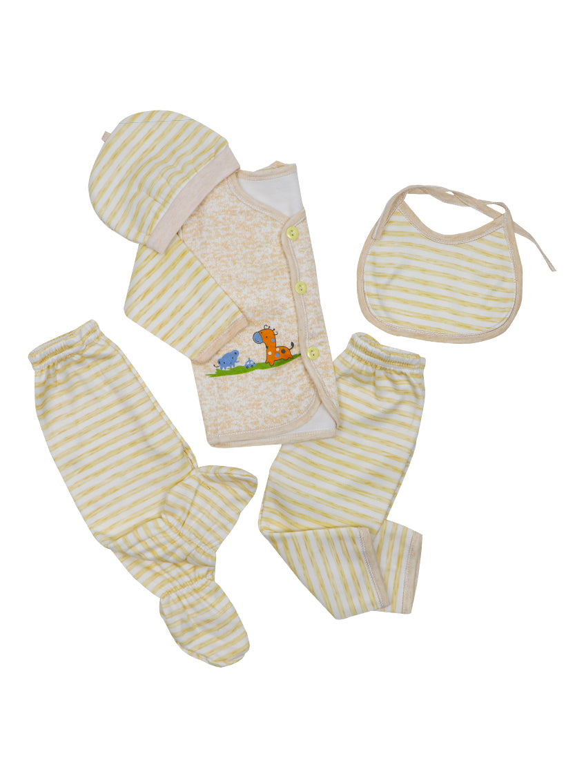 Newborn Suit 5Pc Set 0 Mth - 4 Mths Happy Baby