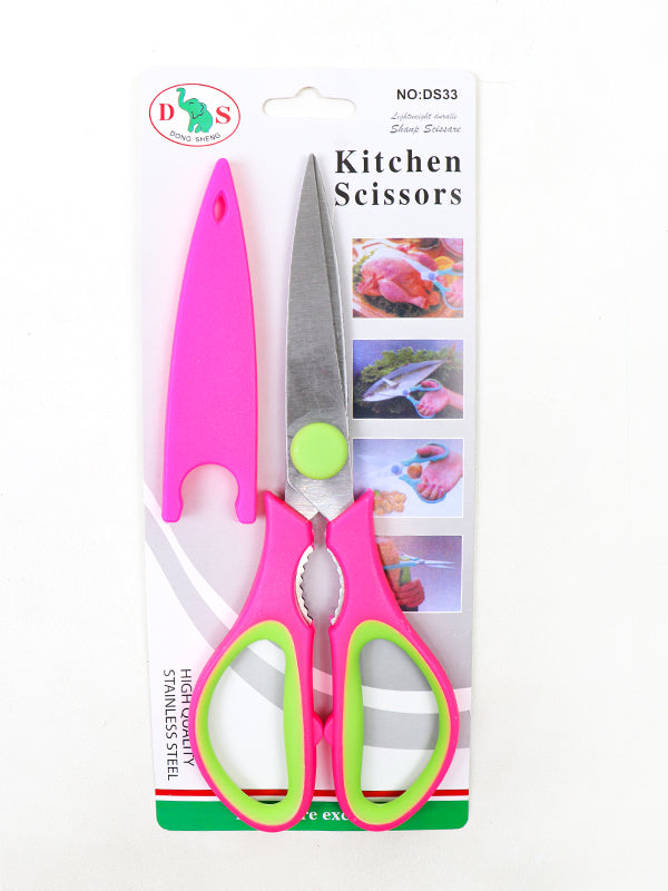 Multifunctional Stainless Steel Kitchen Scissor Multicolor