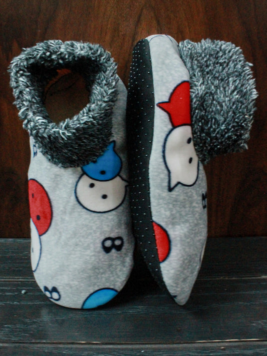 Fuzzy Slipper Socks V2 Mini Grey
