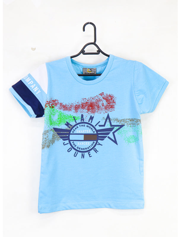 AJ Boys T-Shirt 2.5 Yrs - 8 Yrs Miami Blue