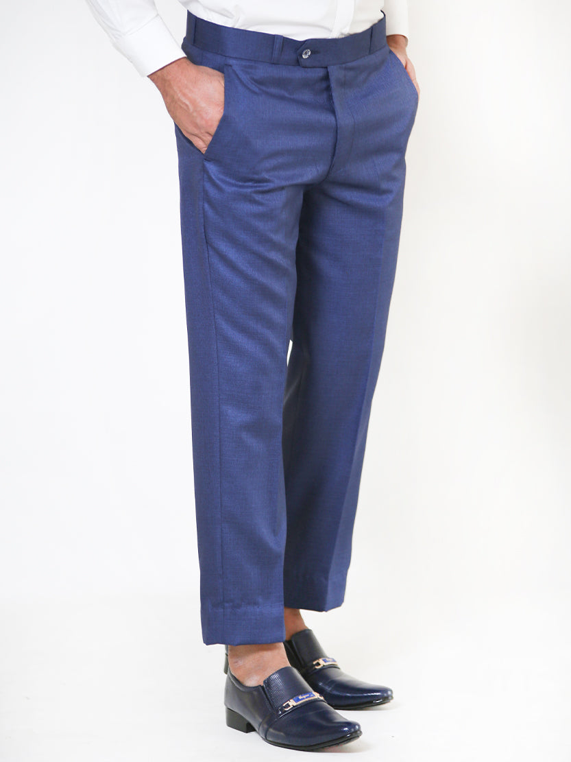 MFP61 Dress Pant Trouser Formal for Men Navy Blue