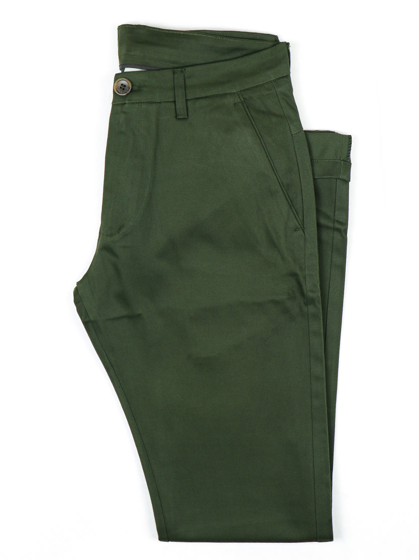 AB Cotton Chino Pant For Men Pickle Green