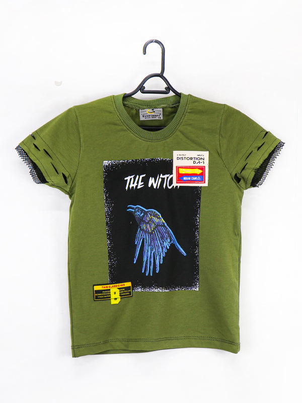 AJ Boys T-Shirt 2.5 Yrs - 8 Yrs Witch Green