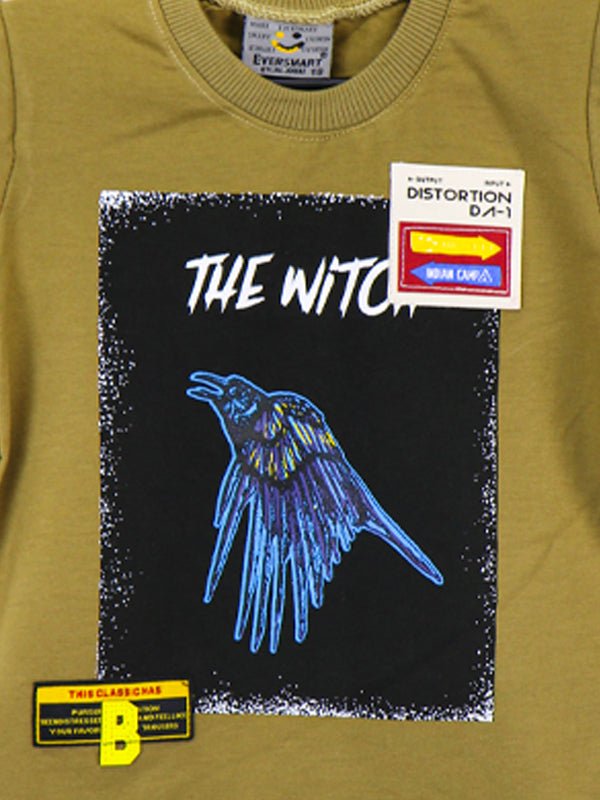 AJ Boys T-Shirt 2.5 Yrs - 8 Yrs Witch Light Brown
