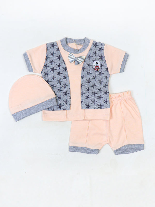 AJ Newborn Baba Suit 0Mth - 3Mth 10601 Peach