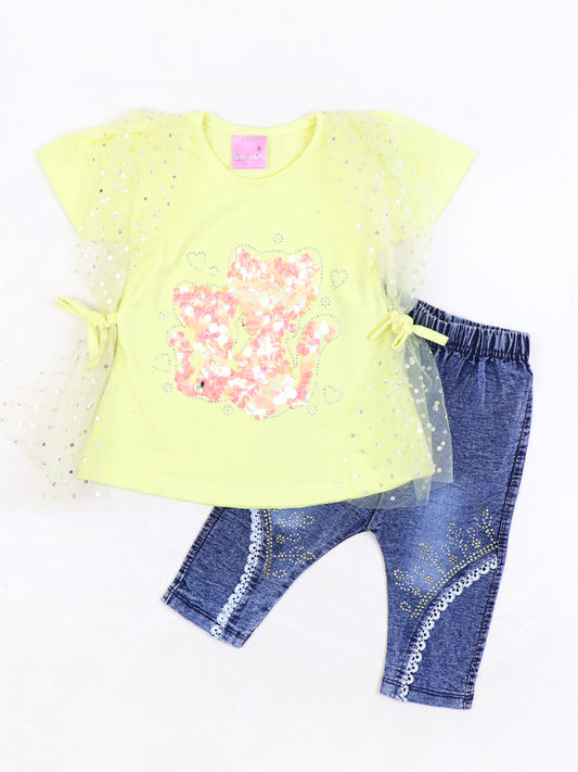 BG Girls Suit 1Yr - 4Yr Design 02 Light Yellow
