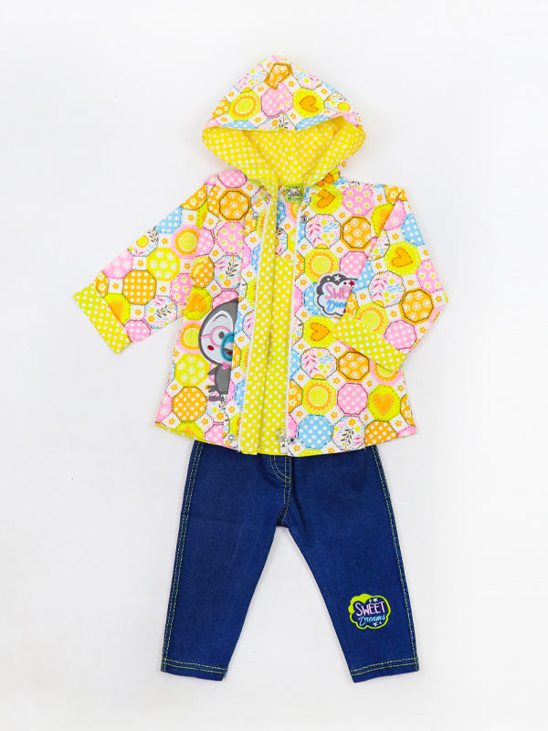 WG Newborn Baby Suit 3Mths - 6Mths Designed Yellow