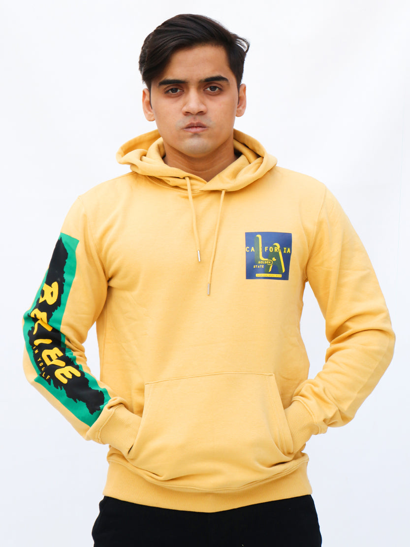 Men's Pullover Hoodie LA Yellow