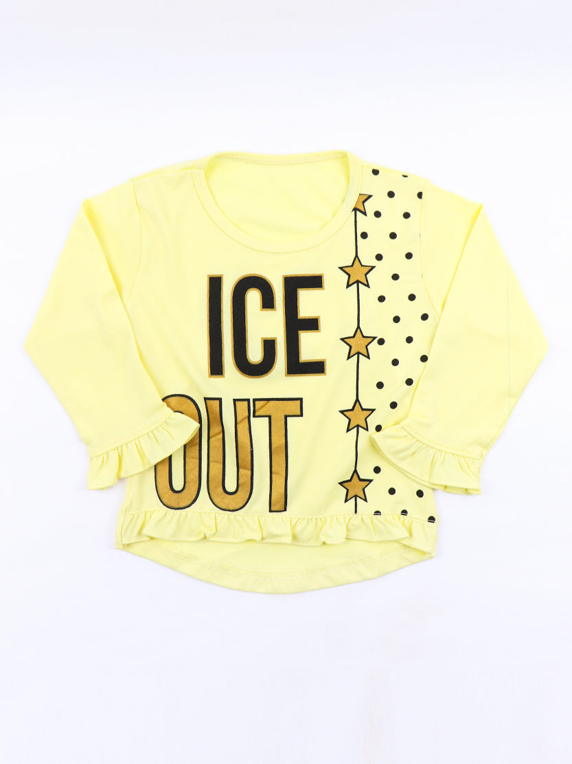 ATT 2.5 Yrs - 7 Yrs T-Shirt for Girls Printed Ice Out