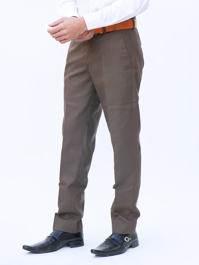 MFP33 Men's Dress Pant Trouser Formal Dark Brown