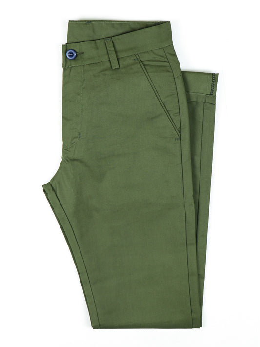 Cotton Chino Pant For Men Moss Green MCP11