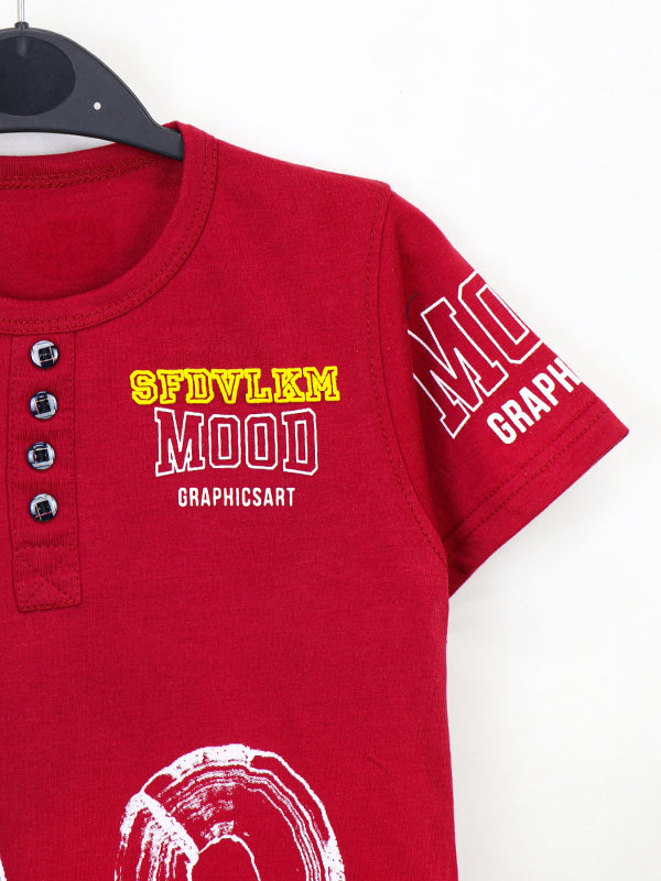 ATT Boys T-Shirt 5 Yrs - 10 Yrs GS Red