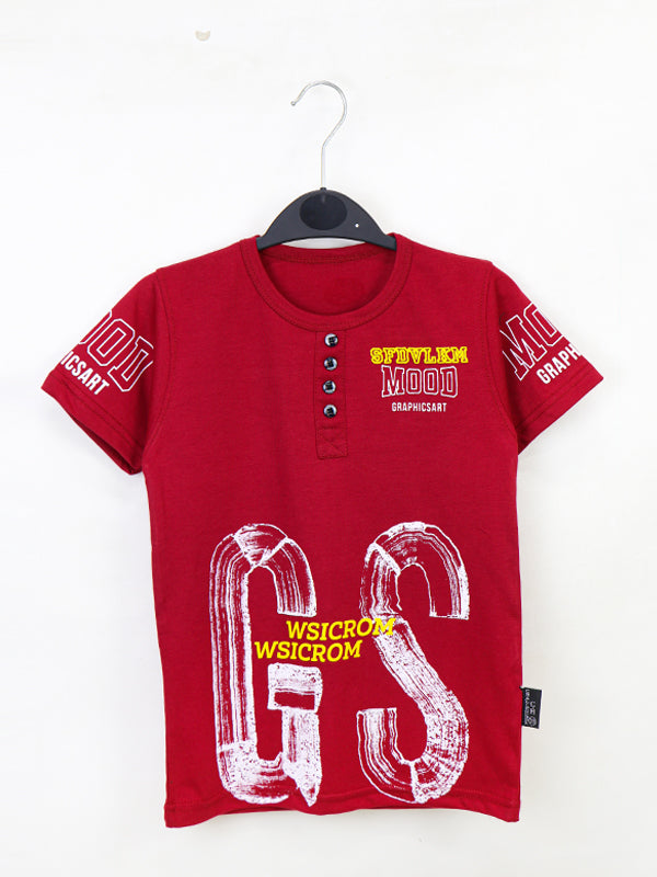 ATT Boys T-Shirt 5 Yrs - 10 Yrs GS Red