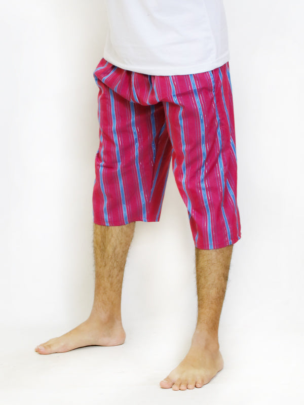 F Men's Short Checks Dark Pink