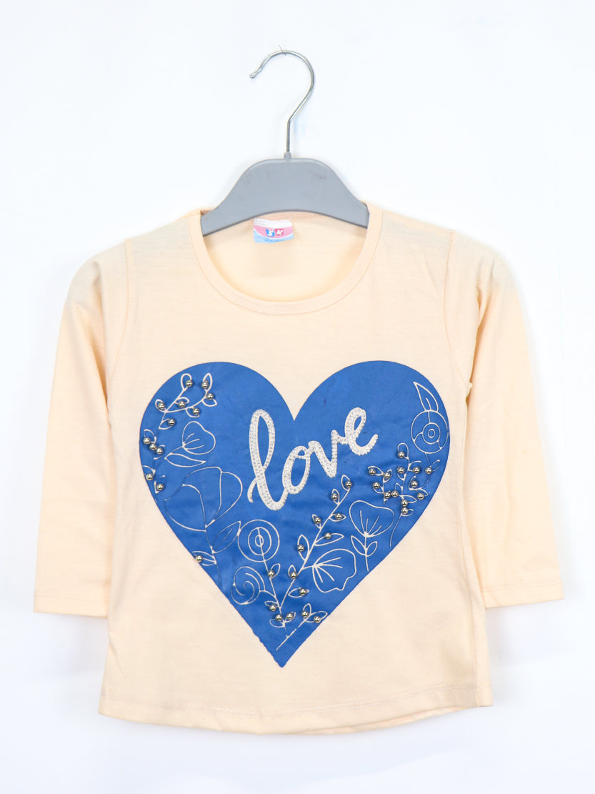 Girls 2.5 Yrs - 7 Yrs Long Sleeve T-Shirt Love