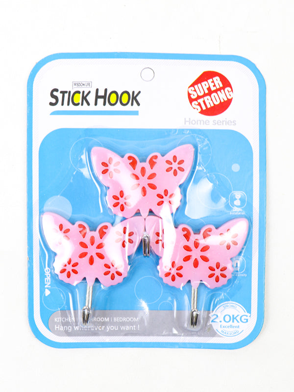 Pack of 3 Butterfly Stick Hooks