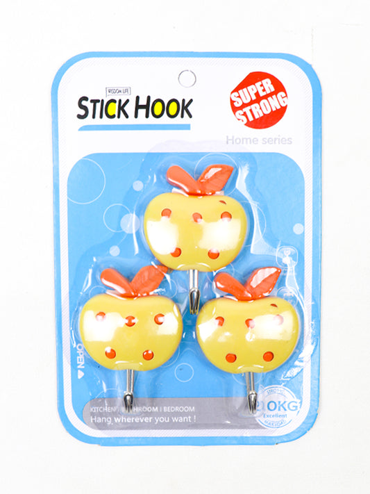 Pack of 3 Stick Hooks Multicolor & Multidesign