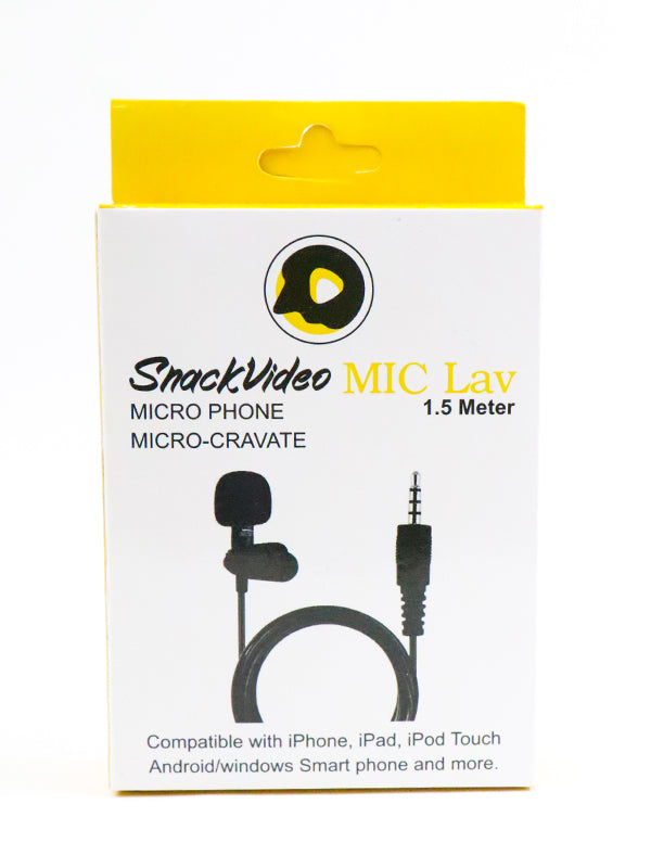 SnackVideo Mic Lav Microphone - 1.5 Meter