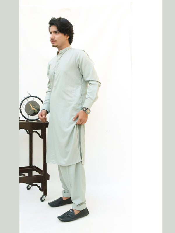 349 Men's Stitched Kameez Shalwar Pista