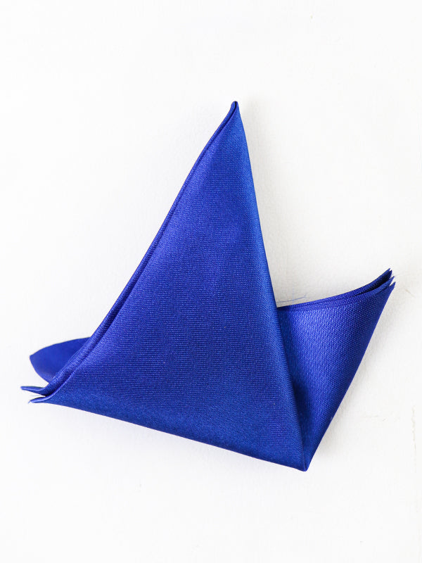 Plain Pocket Square Royal Blue for Men