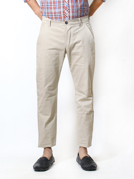 Cotton Chino Pant For Men Ash Fawn
