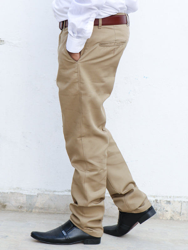 MWF21 Men's Wrinkle-Free 100% Cotton Trouser Fawn