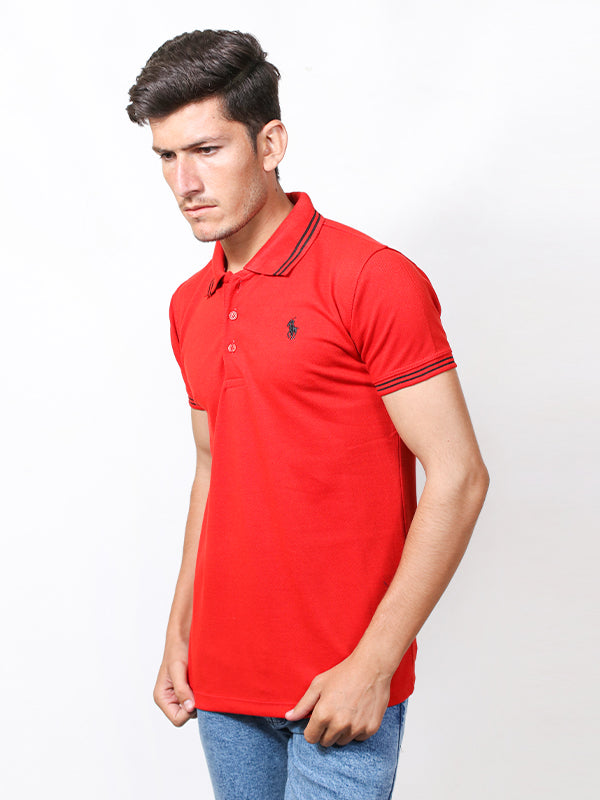 Men's Signature Polo T-Shirt Red