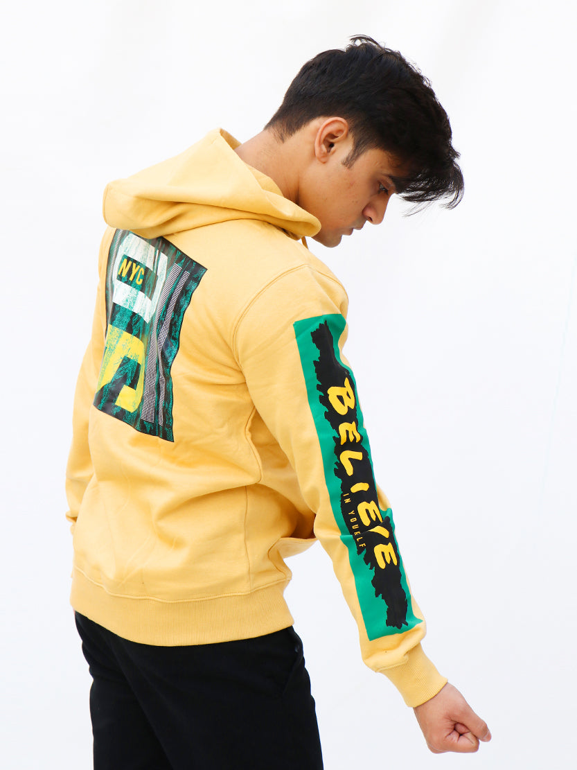 Men's Pullover Hoodie LA Yellow