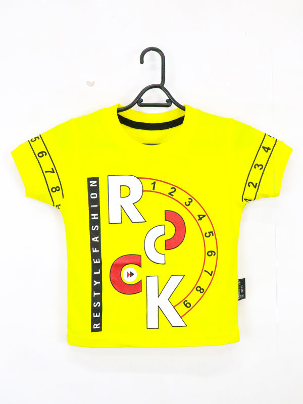 ATT Boys T-Shirt 1.5 Yrs - 3.5 Yrs Rock Yellow