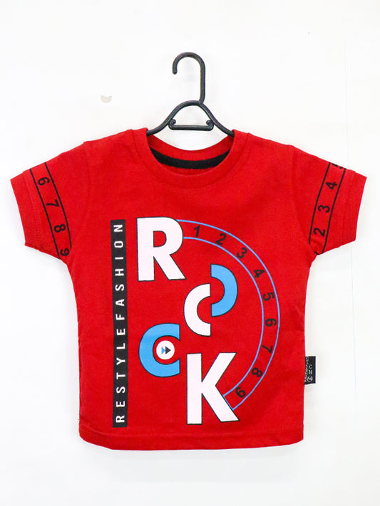 ATT Boys T-Shirt 1.5 Yrs - 3.5 Yrs Rock Red