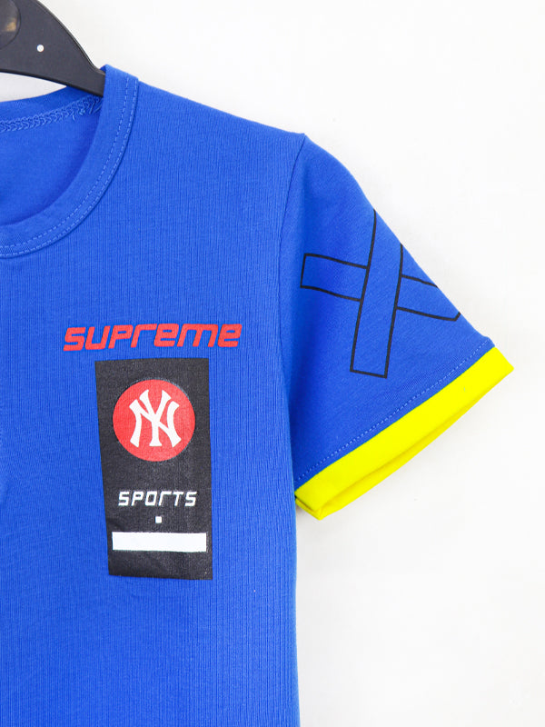 ATT Boys T-Shirt 5 Yrs - 10 Yrs X-U Blue