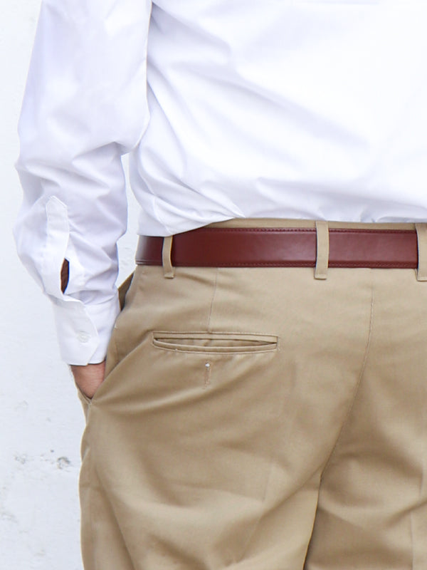 MWF21 Men's Wrinkle-Free 100% Cotton Trouser Fawn