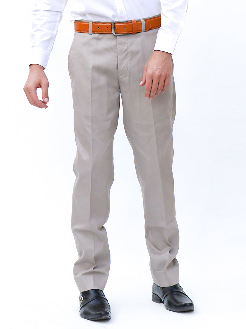 SN Men's Dress Pant Trouser Formal Light Brown MFP97