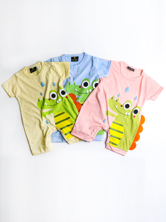 Newborn Jumpsuit 0 Mth - 6 Mths Cute Alligator