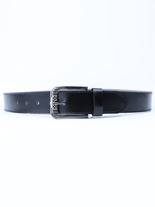 Flex Faux Leather Belt for Men RF Black