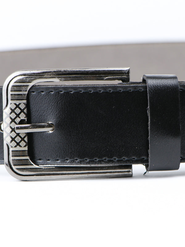 Flex Faux Leather Belt for Men RF Black