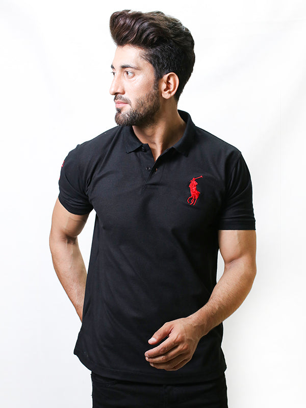 Men's Basic Polo T-Shirt Black