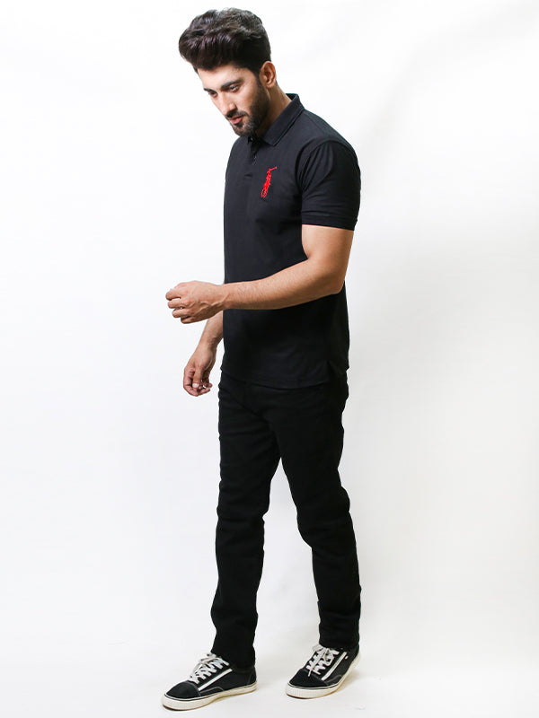 Men's Basic Polo T-Shirt Black