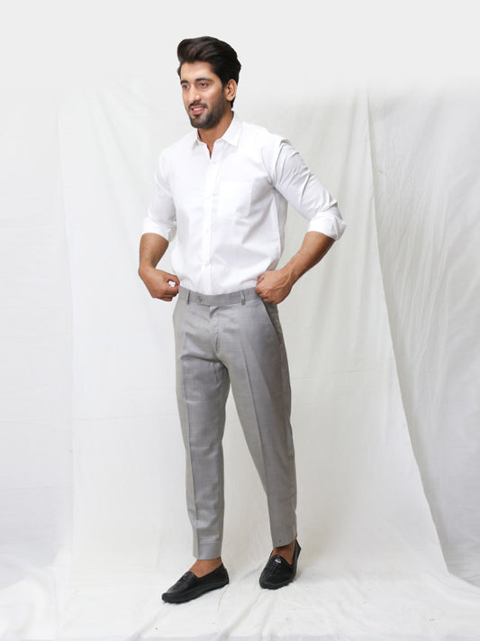 Men's Dress Pant Trouser Formal Grey MFP99