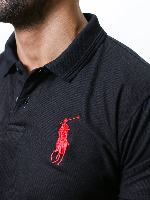 Men's Basic Polo T-Shirt Black