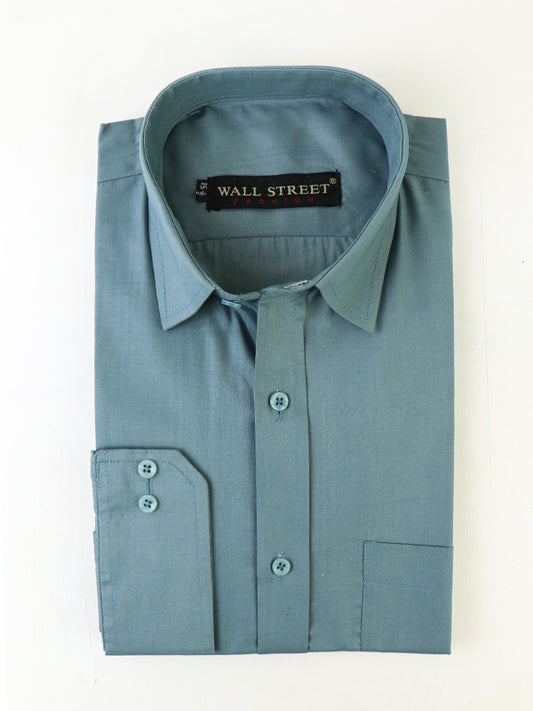 AZ Men's Formal Dress Shirt Plain Sea Green MFS433