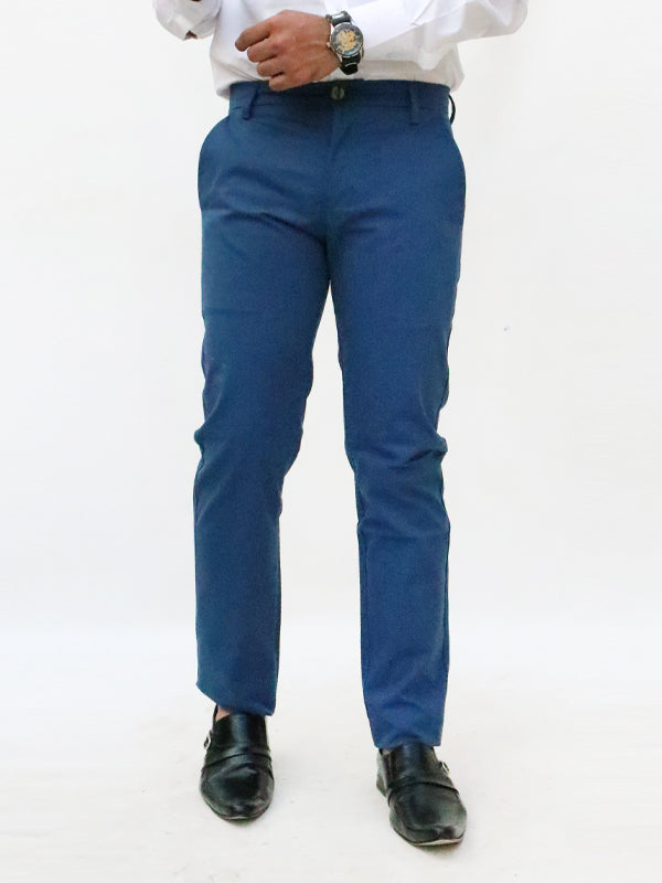 Cotton Chino Pant For Men Ink Blue