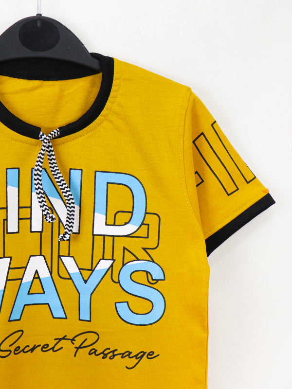 ATT Boys T-Shirt 5 Yrs - 10 Yrs FW Yellow