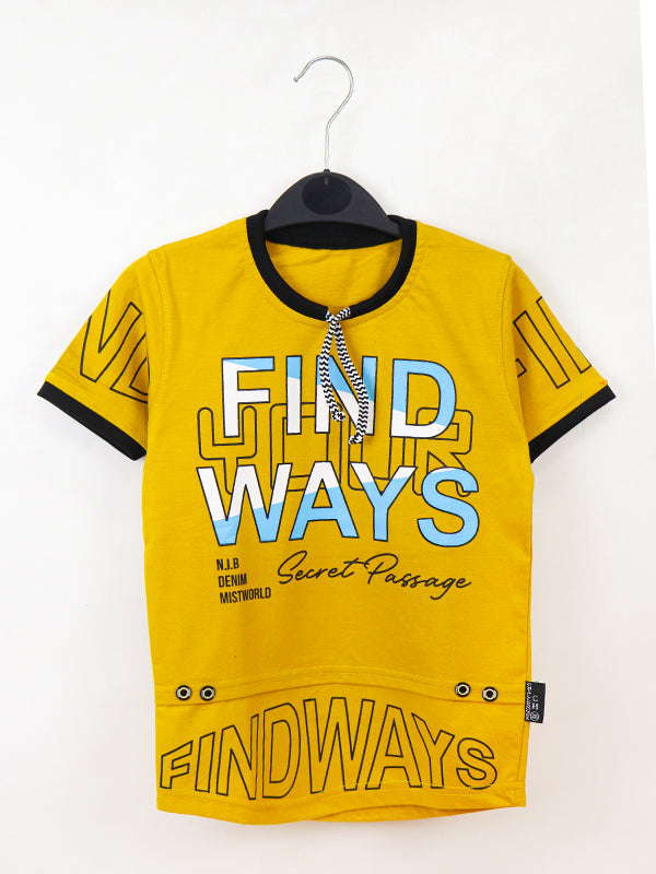 ATT Boys T-Shirt 5 Yrs - 10 Yrs FW Yellow